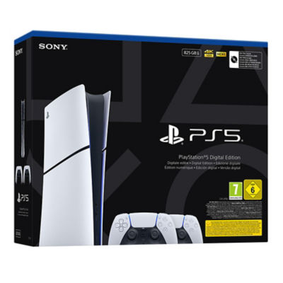 Conjunto PlayStation®5 Edição Digital e dois comandos sem fios DualSense® - 825 GB