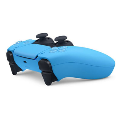 Horizontal liegender DualSense Wireless-Controller in Starlight Blue