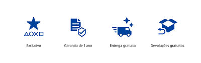 Um ano de garantia, entrega gratuita, devolução gratuita, diretamente da playstation 