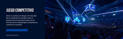 JUEGO competitivo. Tanto si sueñas con llegar a lo más alto de la casificacion mundial como si quieres dar tus primeros pasos en el mundo de los videojuegos competitivos, cuenta con nosotros. Fotografía de Robert Paul para EVO