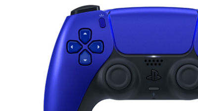 Manette sans fil personnalisée Sony DualSense PlayStation PS5 - Bleu massif