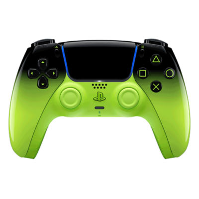 DualSense Wireless-Controller in Green , senkrecht stehend von vorne