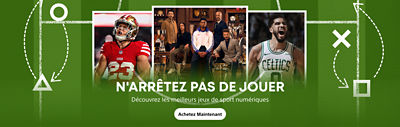 N'arrêtez pas de jouer. Découvrez les meilleurs jeux de sport numériques. Accéder à la boutique