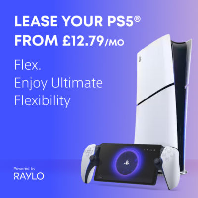 Lease your PS5 from £12.79/mo. Enjoy ultimate flexibility. Powered by Raylo.