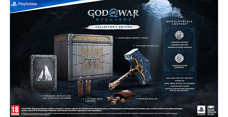 GB god of war ragnarok collectors edition in the