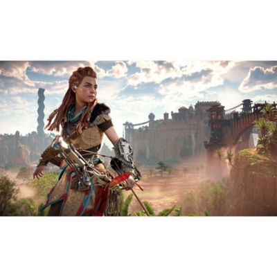 Horizon Zero Dawn Remastered – Screenshot mit Aloy in der Wüste
