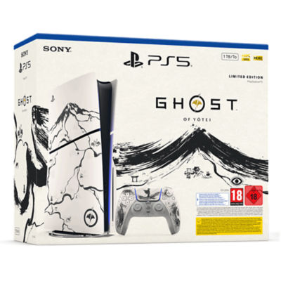  : PlayStation®5 console - Ghost of Yotei™ Black Limited Edition Bundel (modelgroep - slim)*