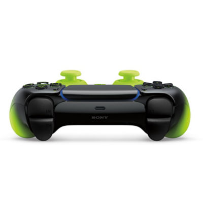 Draufsicht auf einen DualSense Edge Wireless-Controller in Green  mit den Schultertasten