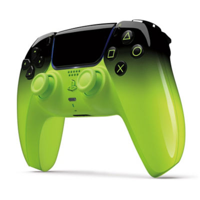 DualSense Wireless-Controller in Green , senkrecht leicht schräg stehend