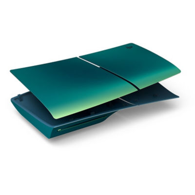 Chroma Teal covers standing horizontally