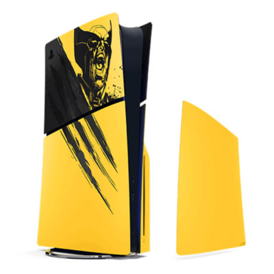 Cubiertas PS5 Slim Amarillo de Combate