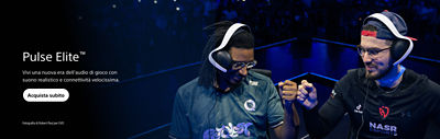 PULSE Elite™ Vivi una nuova era dell’audio di gioco con suono realistico e connettività velocissima. Acquista subito. Fotografia di Robert Paul per EVO
