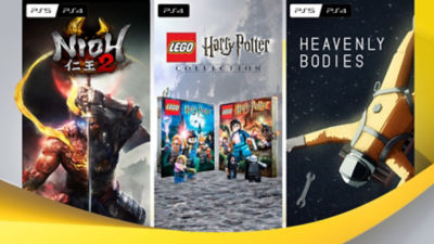 Novembre Jeux Du Mois: - Nioh 2 - PS4 & PS5, Lego Harry Potter Collection - PS4, Heavenly Bodies - PS4 & PS5