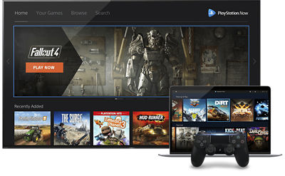 PlayStation Now on PC screen