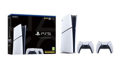 PlayStation®5 Digital Edition Console - Two DualSense™ Wireless Controllers  Bundle (model group - slim)*