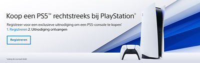 Koop een PS5 rechtstreeks bij PlayStation Registreer voor een exclusieve uitnodiging om een PS5-console te kopen* 1. Registreren 2. Uitnodiging ontvangen  *zolang de voorraad strekt