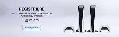 Registriere dich für eine Chance, eine PS5™-Konsole bei PlayStation zu erwerben