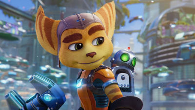 Close up portrait of Ratchet and Clank