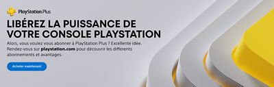 Liberez la puissance de votre console playstation. Rendez vous sur playstation.com pour devouvrir les differents abonnements et avantages.