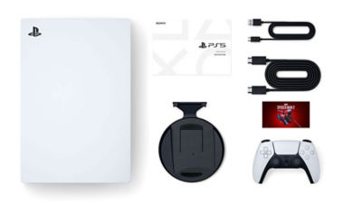 Consola de Videojuegos Sony PlayStation 5 SLIM, con SPIDERMAN 2, 2  Controles Dualsense Blancos + Regalo; 825GB, Edición Standard Sony Blanco