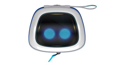 A top down view of a Astro Bot case for DualSense wireless controllers