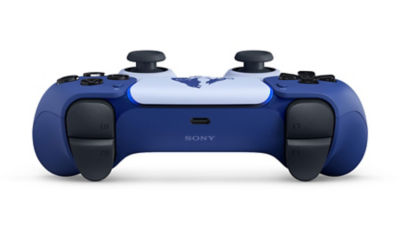 Image of the top of the DualSense wireless PS5 controller God of War Ragnarok Limited Edition where the USB-C connection and adaptive triggers are located