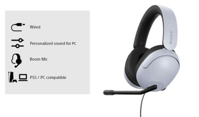 Key features of INZONE H3 Wired Gaming Headset