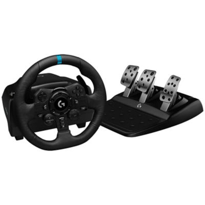 Logitech - G923 Racing Wheel and Pedals for PS4 and PC