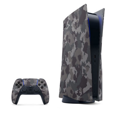 PS5™ Console Covers - Gray Camouflage Thumbnail 4