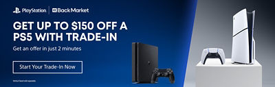 Get up to $175 off a PS5 with trade-in. Get an offer in just 2 minutes. Click here to start your trade-in on Back Market now.