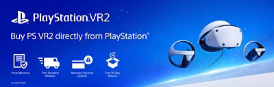 Buy PS VR2 directly from PlayStation and enjoy benefits like Free Delivery, Free 30 day returns, one-year warranty, and alternate payment options with Klarna.