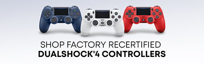Banner linking to Recertified Dualshock4 controllers