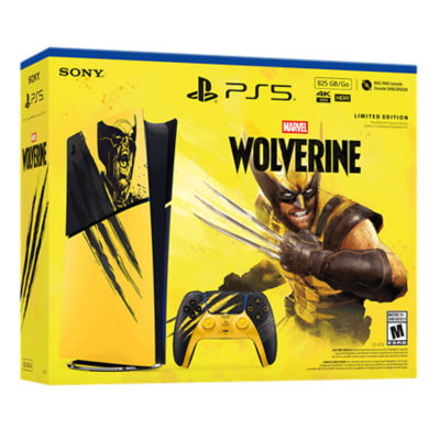 PlayStation®5 Digital Edition Console 825 GB - Marvel’s Wolverine Battle Yellow Limited Edition Bundle 	