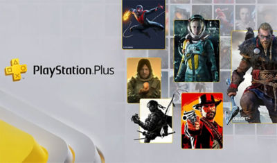 PlayStation Plus image displaying many PlayStation game characters from Spider-Man, Returnal, and more!