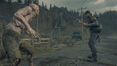 Days Gone Deacon with a bat about to face off against a zombie