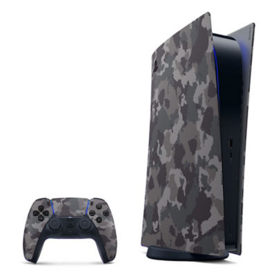 PS5™ Digital Edition Covers – Gray Camouflage Thumbnail 4