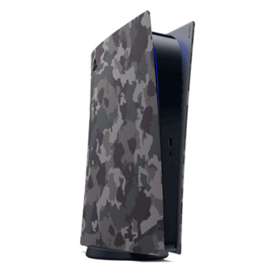 PS5™ Digital Edition Covers – Gray Camouflage Thumbnail 2