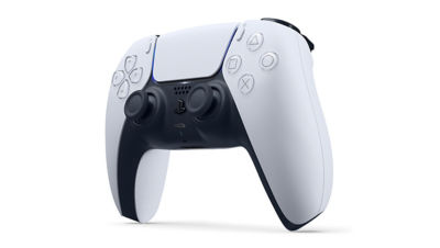 Image of the Dualsense wireless PS5 controller at an angle