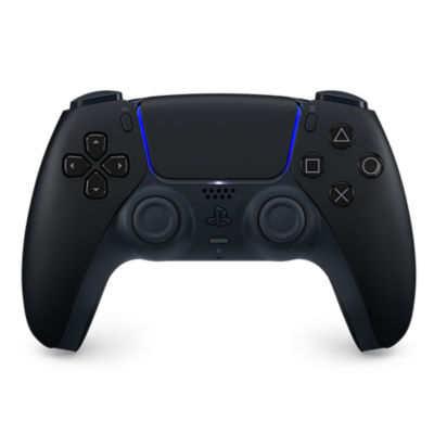 Front of PS5 DualSense Midnight Black wireless controller