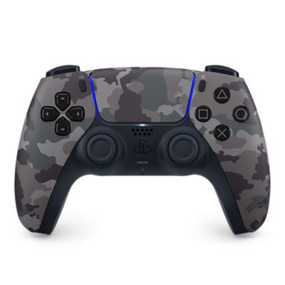 Front of PS5 DualSense Gray Camouflage wireless controller