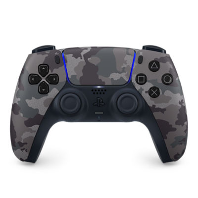 PS5 Gray Camouflage DualSense PS5 Controller, Console Cover, and Pulse 3D  Headset Collection