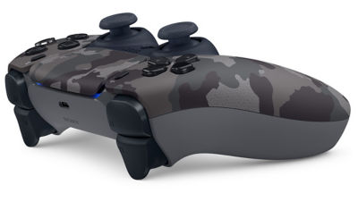 Manette de jeu sans fil DualSense™ pour PlayStation®5 - Camouflage Gris  PLUS Couvercles pour console PS5™ – Camouflage Gris 