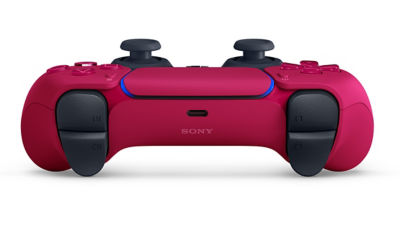 Image of the top of the DualSense wireless PS5 controller where the USB-C connection and adaptive triggers are located