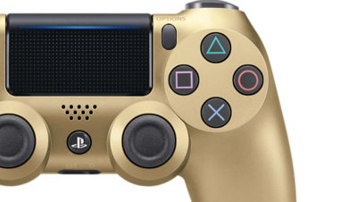 Lux DualShock 4 Controller for PS4 in 24k yellow gold and diamonds