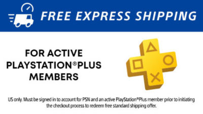 Free Express Shipping for active PS Plus Members