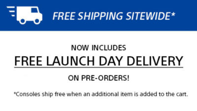 Free standard shipping site wide. Now includes pre-orders. Consoles ship free when an additional item is added to cart.