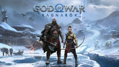 God of War Ragnarok Keyart featuing Kratos and Atreus