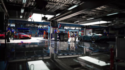 Image from Gran Turismo 7 on PS5 from the point of view of an open air race car