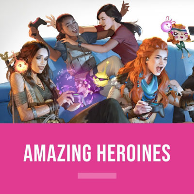 Image showing all of PlayStation's amazing Heroines playing PlayStation games together