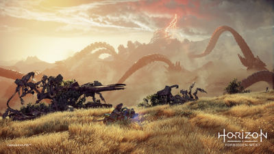 PS5 Horizon Forbidden West image with Aloy riding along the Vista